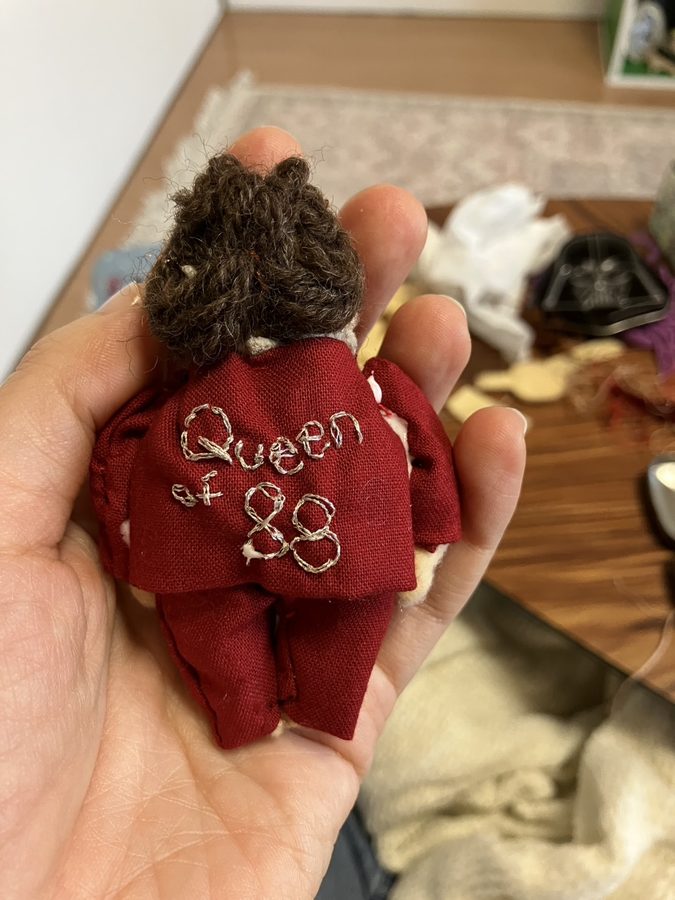 Queen of 88 custom embroidery